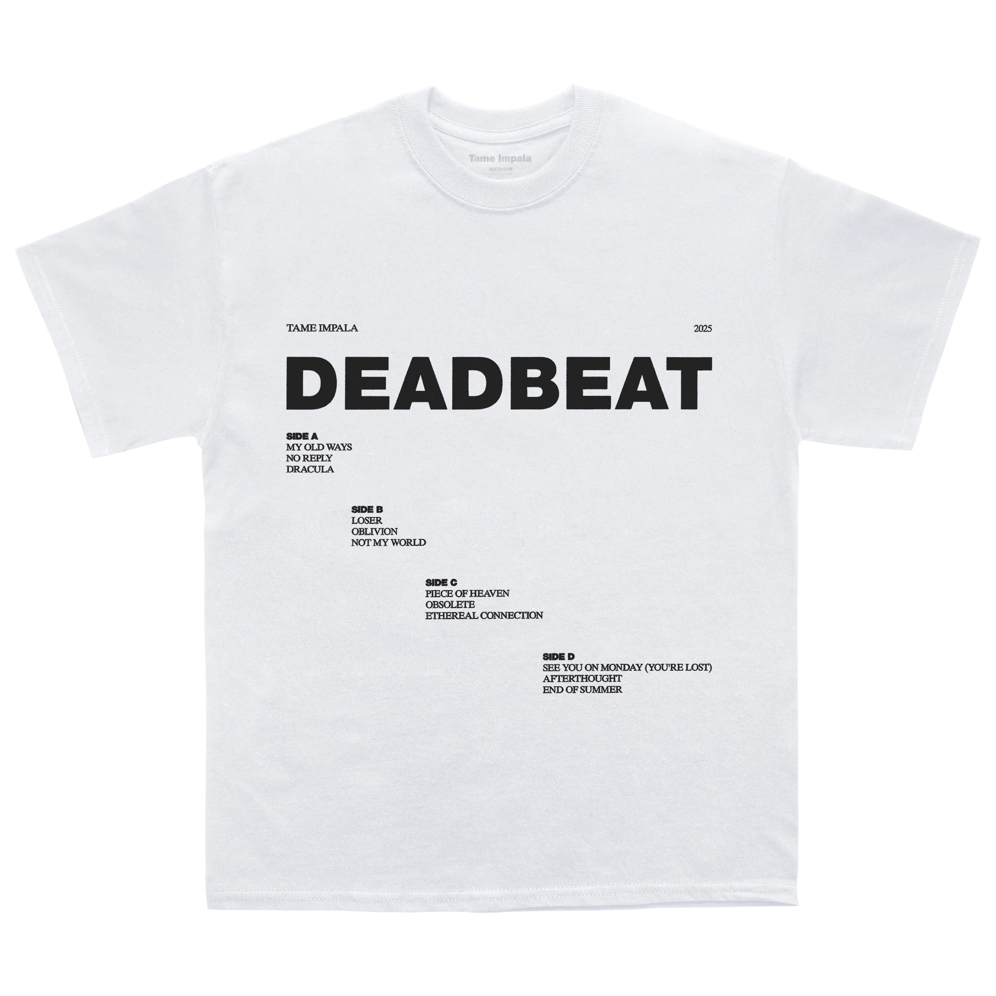 Deadbeat Tracklist Tee